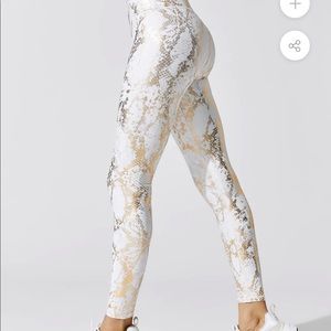 Carbon38 Metallic Snake High Rise Legging